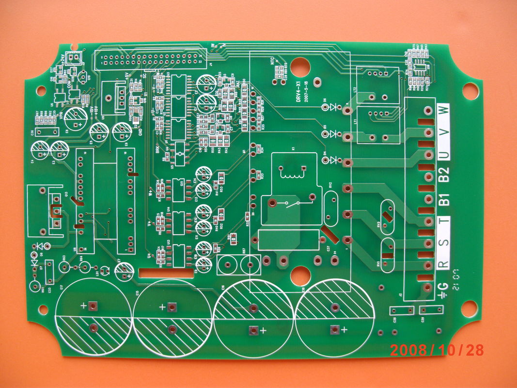 2ชั้น PCB สองด้านในสีเขียว Solder ทนสี Retardant ไฟ