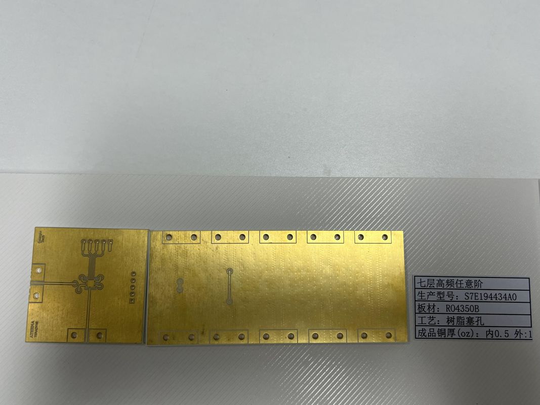 7 ชั้น Rogers PCB บอร์ดด้วย ENIG 3U
