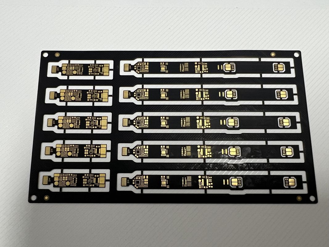 ความหนาแน่นทางท้องถิ่น Sanforized Rigid Flex PCB Assembly 4 ชั้น 0.1 มิลลิเมตร Trace กับ SMD BGA Components