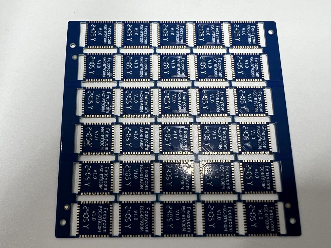 OEM บอร์ดวงจรหลายชั้น สี่ด้าน ครึ่งหลุมด้วยนิ้วมือการนําทอง IC นํา