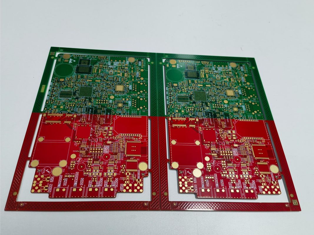 บอร์ดพีซีบีแบบพัฒนาหลายชั้น 4 สีของหน้ากาก solder ในบอร์ดพีซีบีเดียว