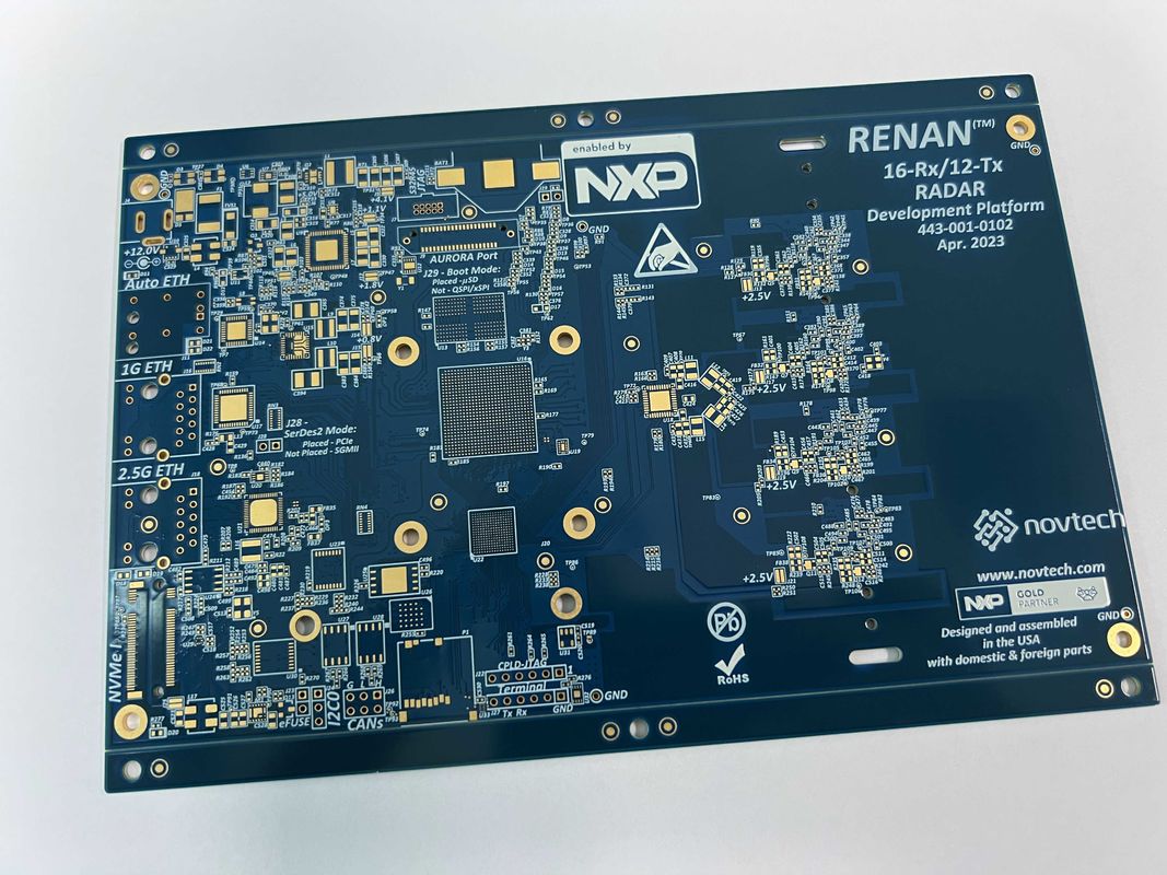 บอร์ด PCB อีพ็อกซี่แก้วผ่านการทดสอบ E-Testing 100% พร้อม Blind และ Buried Vias และพื้นผิว Immersion