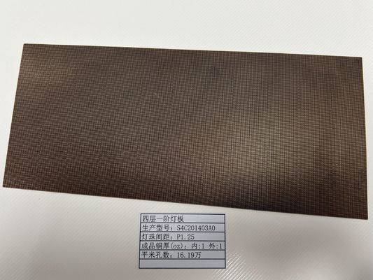 บอร์ด PCB อินเตอร์คอนเนคต์ความหนาแน่นสูง พร้อมรองรับหลอดไฟ LED Screen HDI Prototype 4L 1+N+1 Quickturn